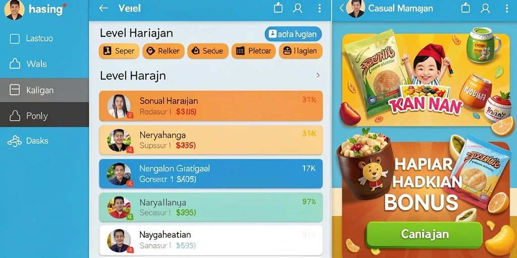 Tampilan antarmuka yang menarik dan intuitif.