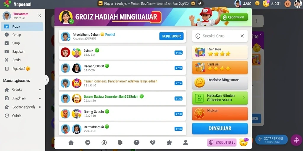 Tampilan antarmuka yang menarik dan user-friendly.