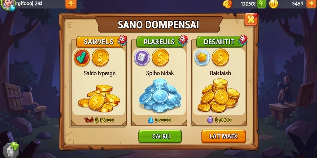 Tampilan awal permainan yang menarik dan intuitif.