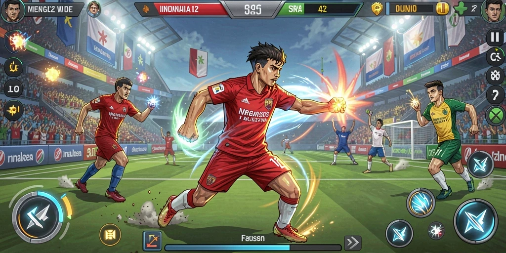 Screenshot menampilkan grafis yang menakjubkan dan gameplay yang seru.