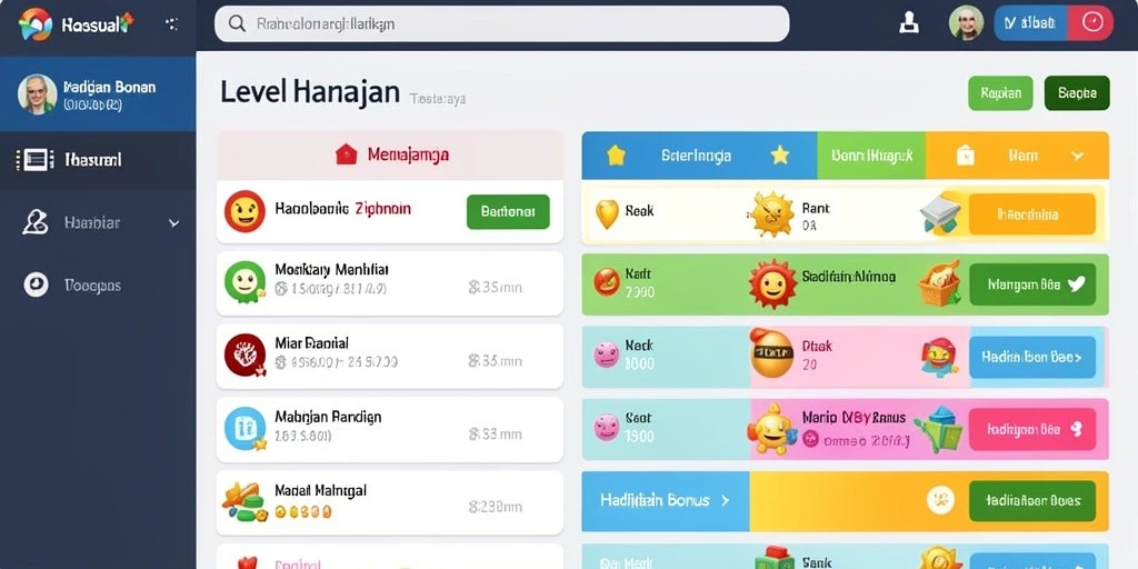 Antarmuka pengguna yang intuitif dan menyenangkan.