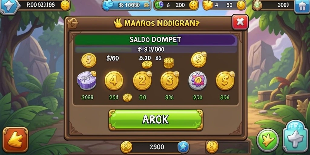 Tampilan menu utama yang intuitif dan menarik.