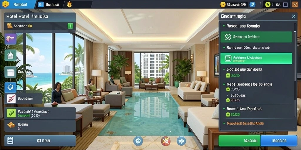 Tampilan menu utama yang menarik dan mudah dinavigasi.