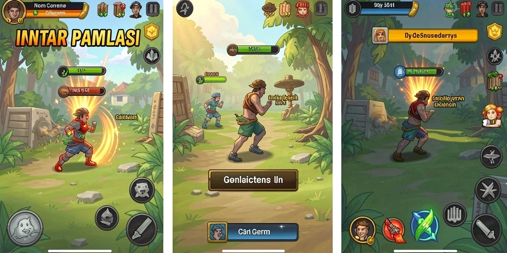 Tampilan utama game dengan grafis yang menawan.