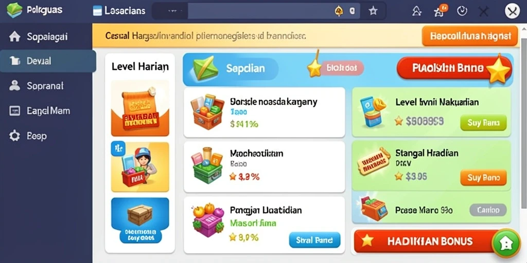 Tampilan awal yang menarik dan mudah dinavigasi.