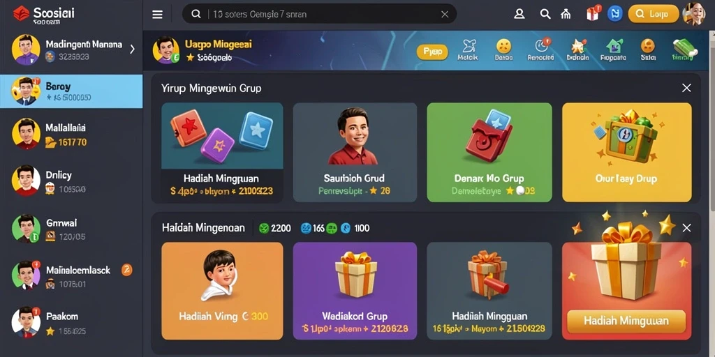 Tampilan awal permainan yang menarik dan penuh warna.