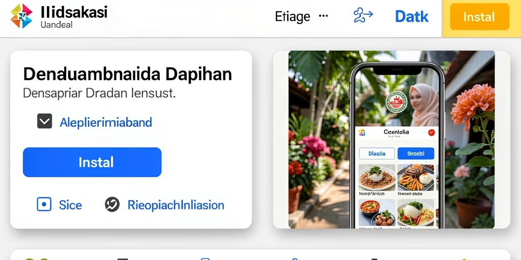 Tampilan antarmuka yang ramah pengguna.