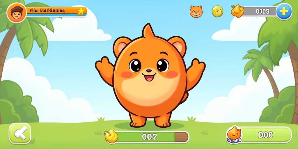 Tampilan awal game yang menarik perhatian.